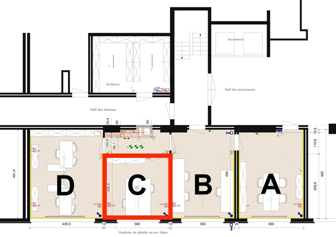 LC0626/AG – Montjoie 171 Bureaux